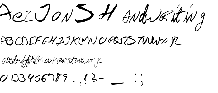 AEZ Jon_s Handwriting font